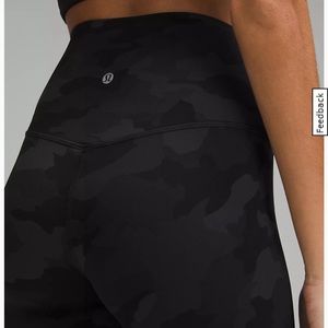 lululemon Align high waisted black camo leggings